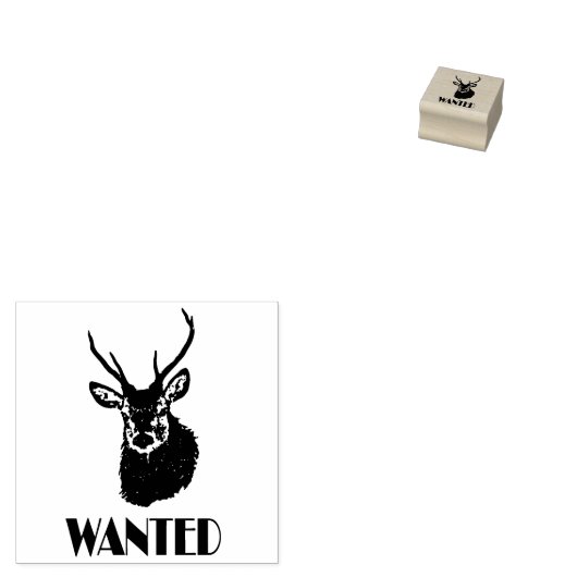 I Liebe Hirschjagd Gummistempel (Stempel)