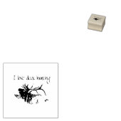 I Liebe Hirschjagd Gummistempel (Stempel)