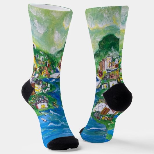 I Liebe HK Socken (Gewinkelt)