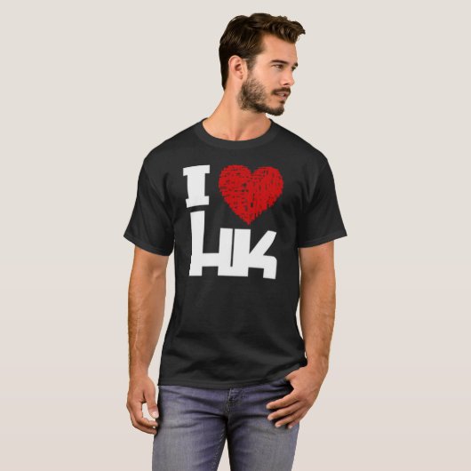 I Liebe HK-T - Shirt (Vorne ganz)