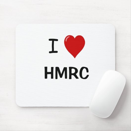 I Liebe HMRC - i-Herz HMRC - für BRITISCHE Mousepad (Mit Mouse)