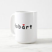 I Liebe Hobart Kaffeetasse (Vorderseite Links)