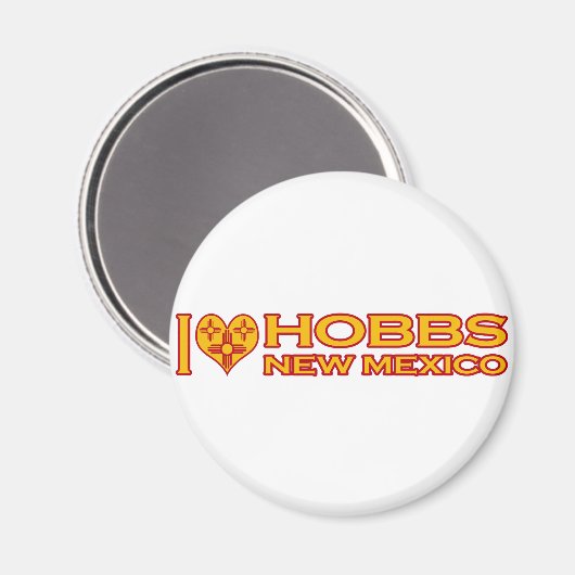 I Liebe Hobbs, NM Magnet (Vorderseite/Rückseite)