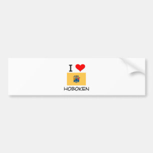I Liebe Hoboken New-Jersey Autoaufkleber