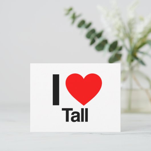 i Liebe hoch Postkarte (Stehend Vorderseite)