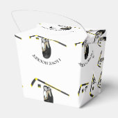 I Liebe Hockey Custom Design mit Stock und Helm Geschenkschachtel (Rückseite)