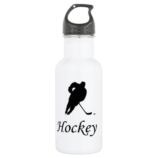 I Liebe Hockey Edelstahlflasche (Vorderseite)