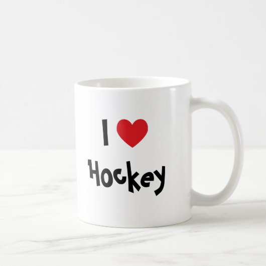 I Liebe Hockey Kaffeetasse (Rechts)