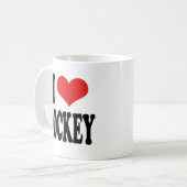 I Liebe-Hockey Kaffeetasse (Vorderseite Links)