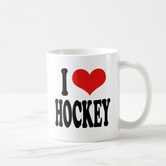 I Liebe-Hockey Kaffeetasse (Rechts)