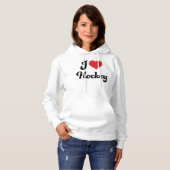 I Liebe Hockey Ladys Hoodie (Vorne ganz)