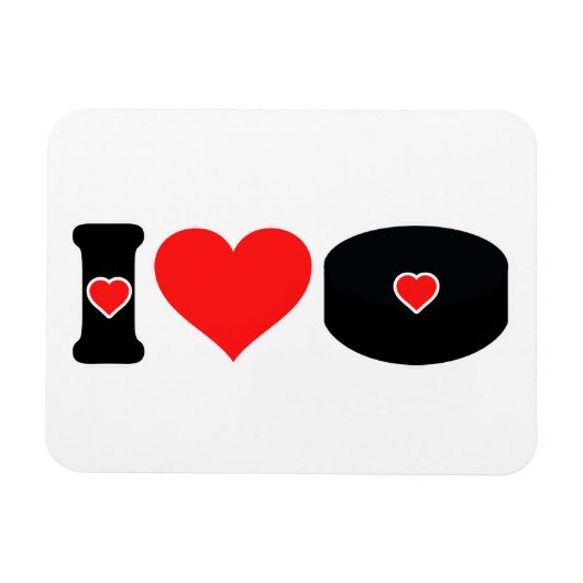 I Liebe Hockey Magnet (Horizontal)