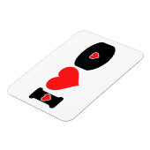 I Liebe Hockey Magnet (Linke Seite)