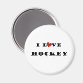 I Liebe Hockey Magnet (Vorderseite/Rückseite)
