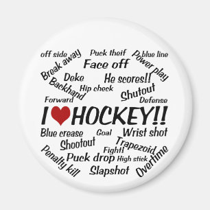 I Liebe-Hockey Magnet