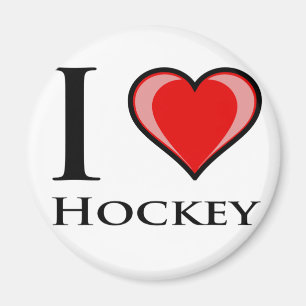 I Liebe Hockey Magnet