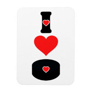 I Liebe Hockey Magnet
