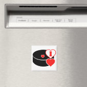I Liebe Hockey Magnet (In Situ (Geschirrspüler))