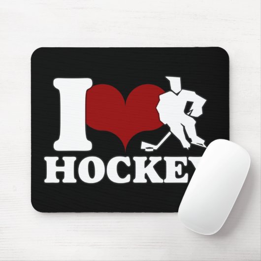 I LIEBE-HOCKEY MOUSEPAD (Mit Mouse)