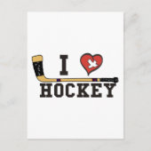 I Liebe Hockey Postkarte (Vorderseite)