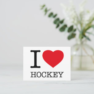 I LIEBE HOCKEY VISITENKARTE