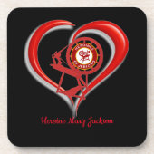 I Liebe HOJ Getränkeuntersetzer (Vorderseite)