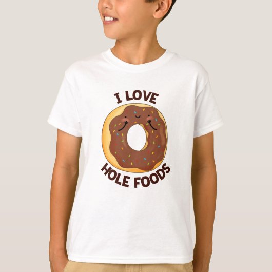 I Liebe Hole Foods Funny Donut Puff T-Shirt (Vorderseite)