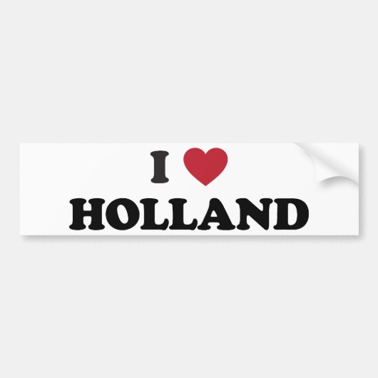I Liebe Holland Autoaufkleber (Vorne)