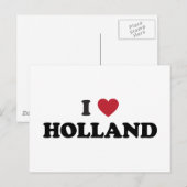 I Liebe Holland Postkarte (Vorne/Hinten)