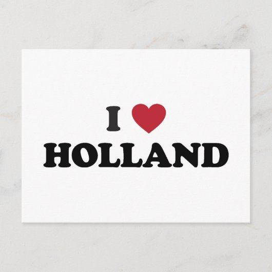 I Liebe Holland Postkarte (Vorderseite)