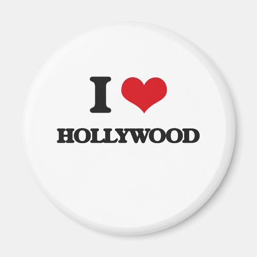I Liebe Hollywood Magnet (Vorne)