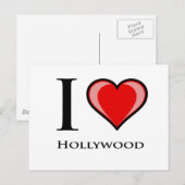 I Liebe Hollywood Postkarte (Vorne/Hinten)