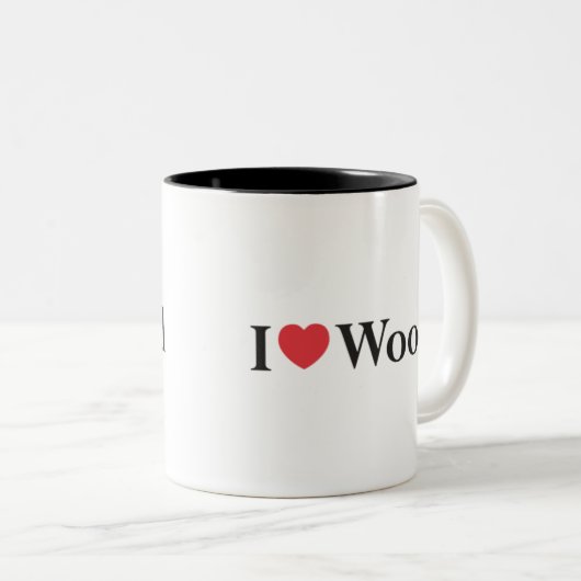 I Liebe-Holz-Tasse Zweifarbige Tasse (VorderseiteRechts)