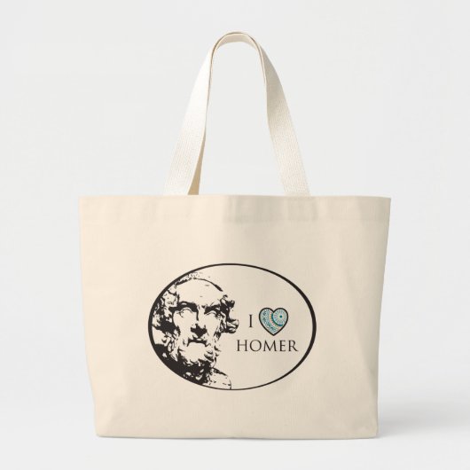 I Liebe Homer Jumbo Stoffbeutel (Vorne)