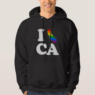 I LIEBE HOMOSEXUELLES KALIFORNIEN - WEISS - .PNG HOODIE