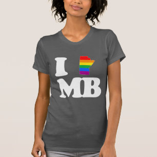 I LIEBE HOMOSEXUELLES MANITOBA - WEISS - .PNG T-Shirt