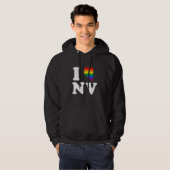 I LIEBE HOMOSEXUELLES NEVADA - WEISS - .PNG HOODIE (Vorne ganz)