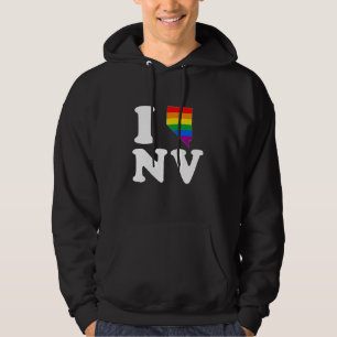 I LIEBE HOMOSEXUELLES NEVADA - WEISS - .PNG HOODIE