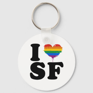 I LIEBE-HOMOSEXUELLES SAN FRANCISCO SCHLÜSSELANHÄNGER