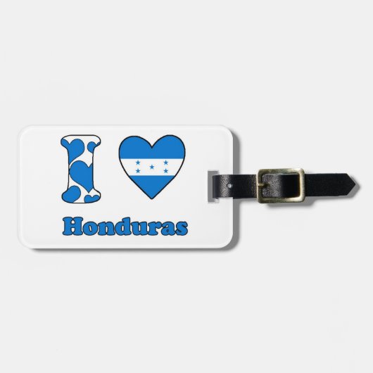 I Liebe Honduras Gepäckanhänger (Vorderseite horizontal)