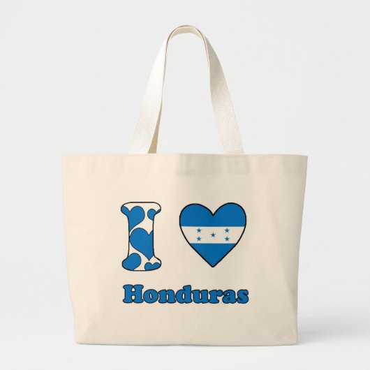 I Liebe Honduras Jumbo Stoffbeutel (Vorne)