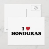I Liebe Honduras Postkarte (Vorne/Hinten)