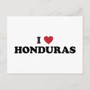 I Liebe Honduras Postkarte