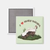 I Liebe Honey Badger Magnet (Vorderseite/Rückseite)