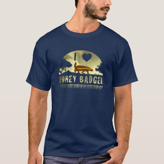 I Liebe Honey Badger T-Shirt (Vorderseite)
