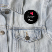 I Liebe Honey Bees Button (Beispiel)