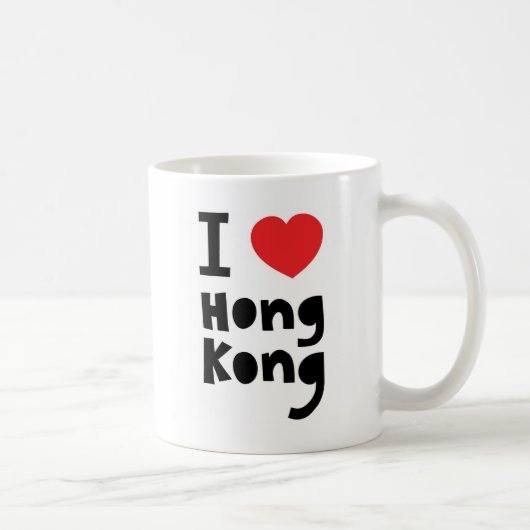 I Liebe Hong Kong Kaffeetasse (Rechts)