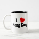 I Liebe Hong Kong Zweifarbige Tasse (Links)