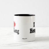 I Liebe Hong Kong Zweifarbige Tasse (Mittel)