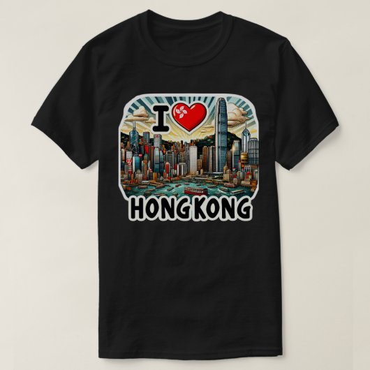 I Liebe Hongkong 10 T-Shirt (Design vorne)